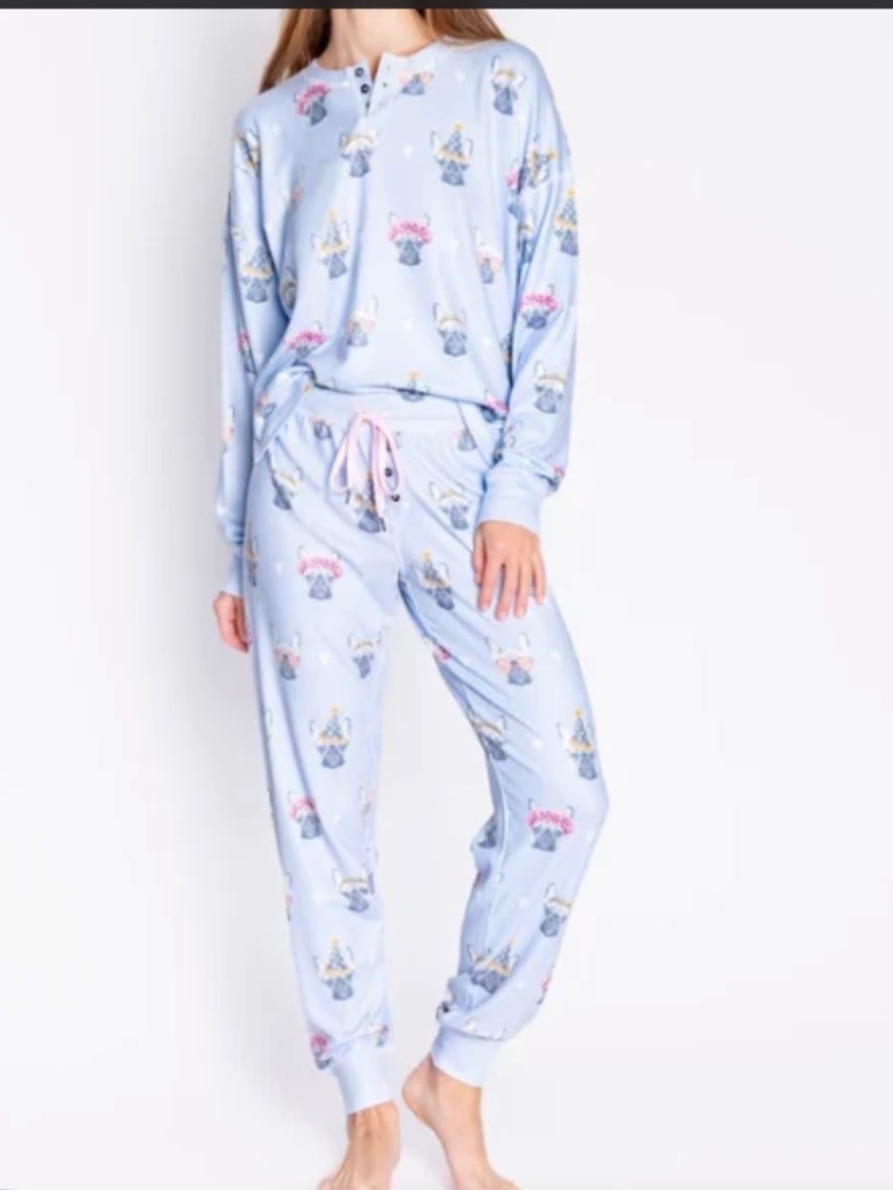 PJ Salvage The Frenchie Life Pajama Set Size XL Brand NEW